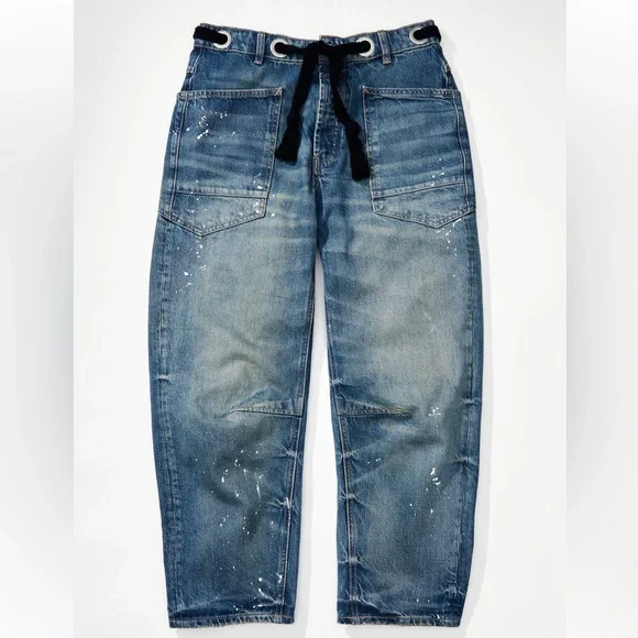 FREE PEOPLE WE THE FREE MOXIE PULL-ON BARREL JEANS | 31 - Picture 8 of 16